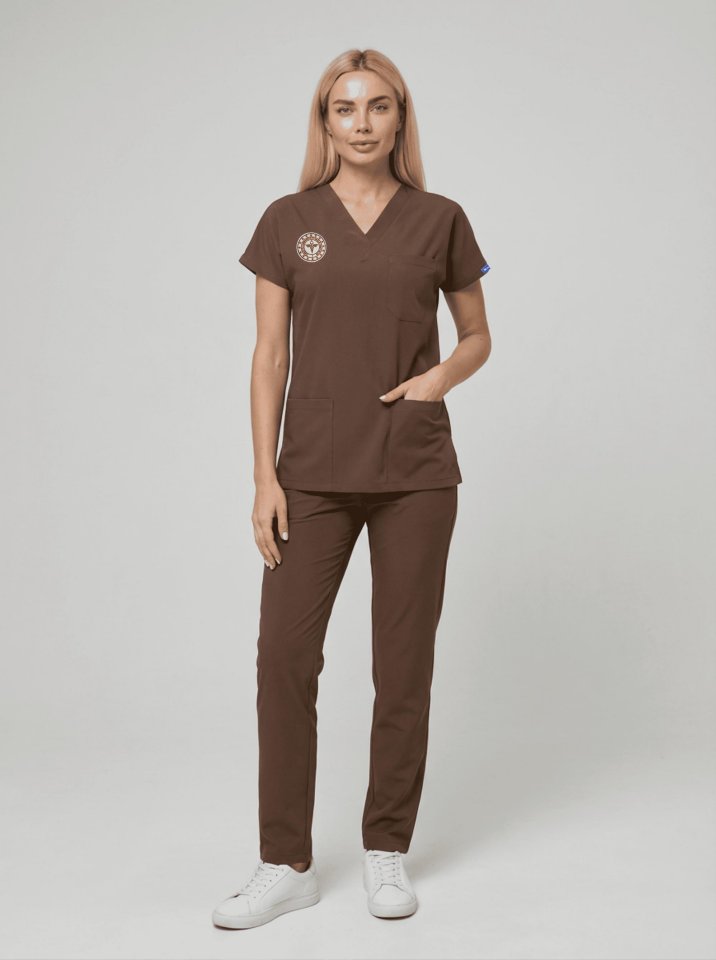 Diğer Sağlık Meslek Mensupları | Yönetmeliğe Uygun Kahverengi Üniformalar Unisex