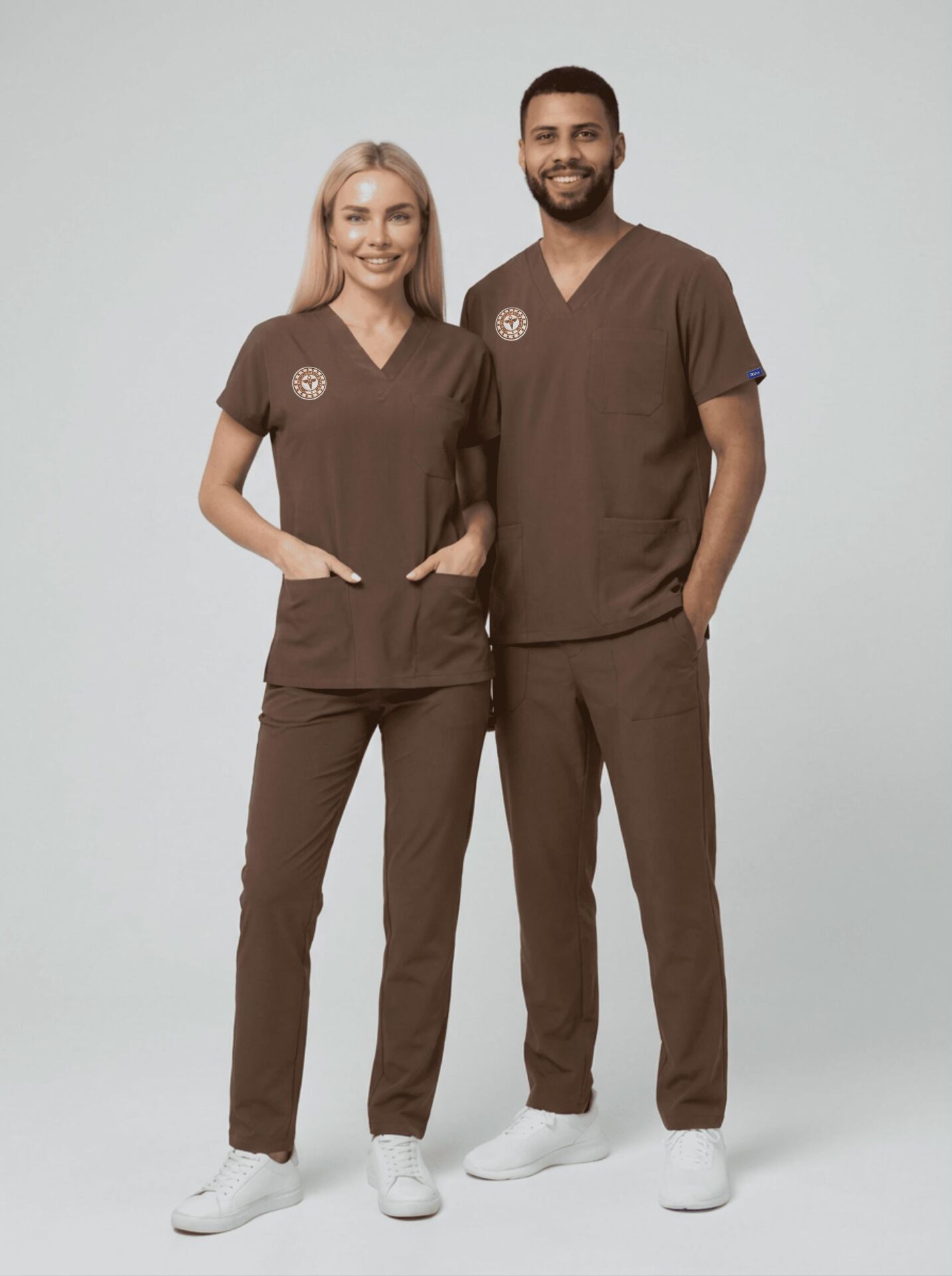 Diğer Sağlık Meslek Mensupları | Yönetmeliğe Uygun Kahverengi Üniformalar Unisex