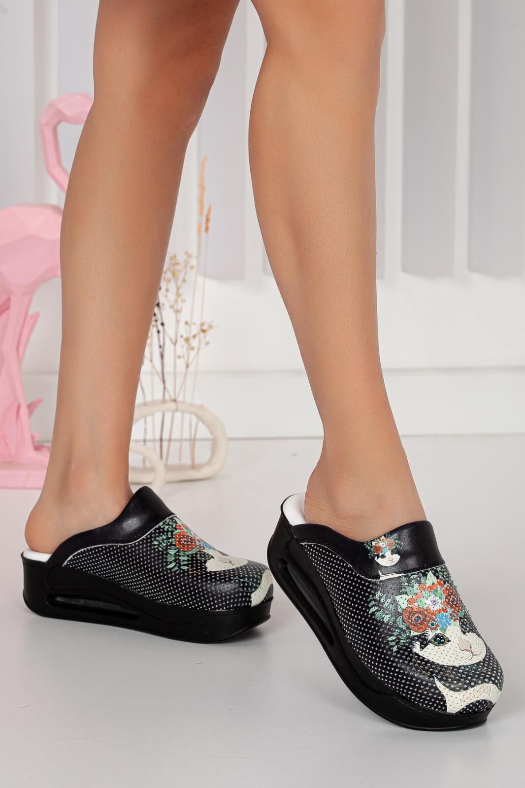 Air Taban Doktor Hemşire Hastane Aşçı Terliği Desenli 416