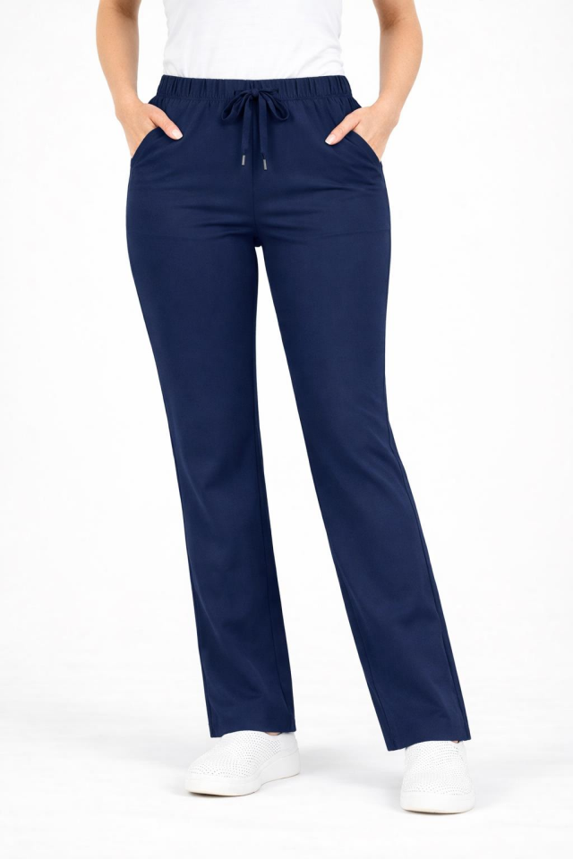 Likralı Lacivert İspanyol Paça Tek Alt Pantolon – Hemşire Doktor Forması