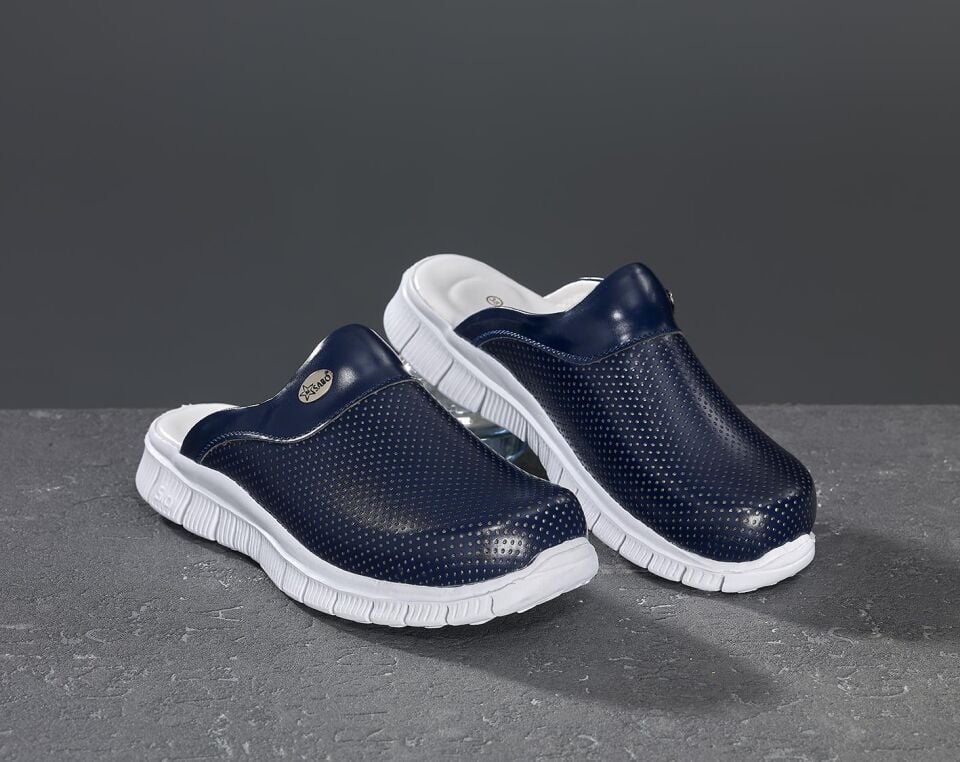 Hafif Taban Doktor Hemşire Hastane Aşçı Terliği 1001 Lacivert