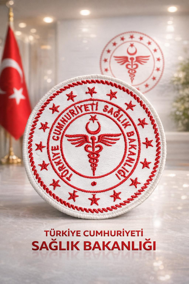 Yeni Sağlık Üniforma Standartlarına Uygun Saten Scrubs Arması