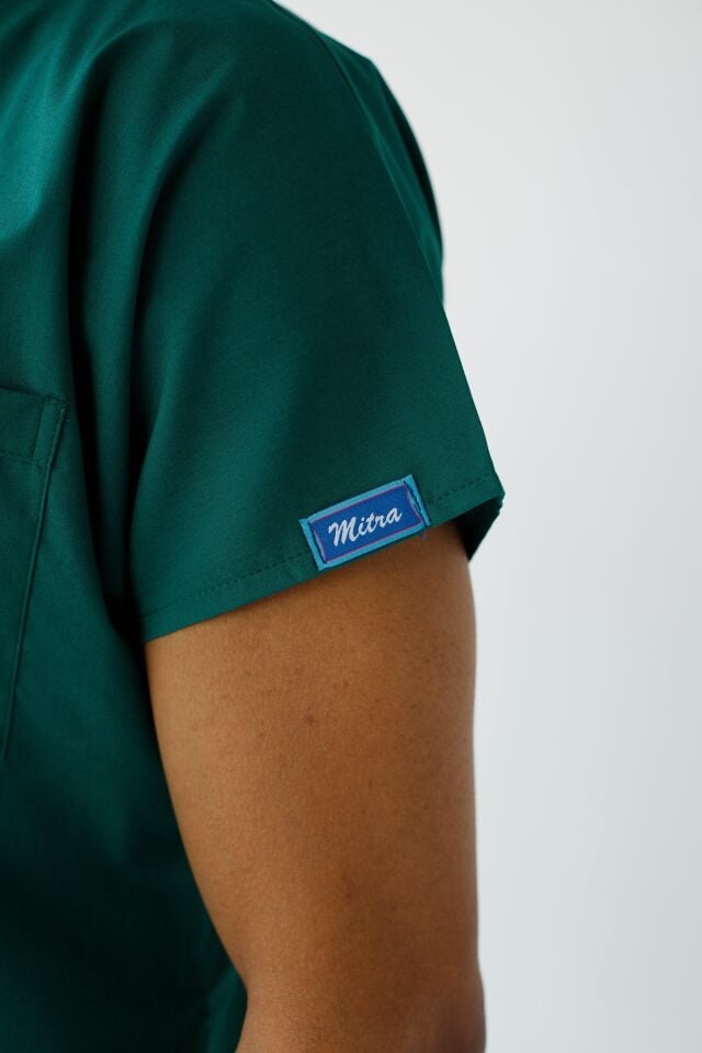 Erkek Likralı Yarasa Kol Hemşire Doktor Takım Ameliyathane Yeşili