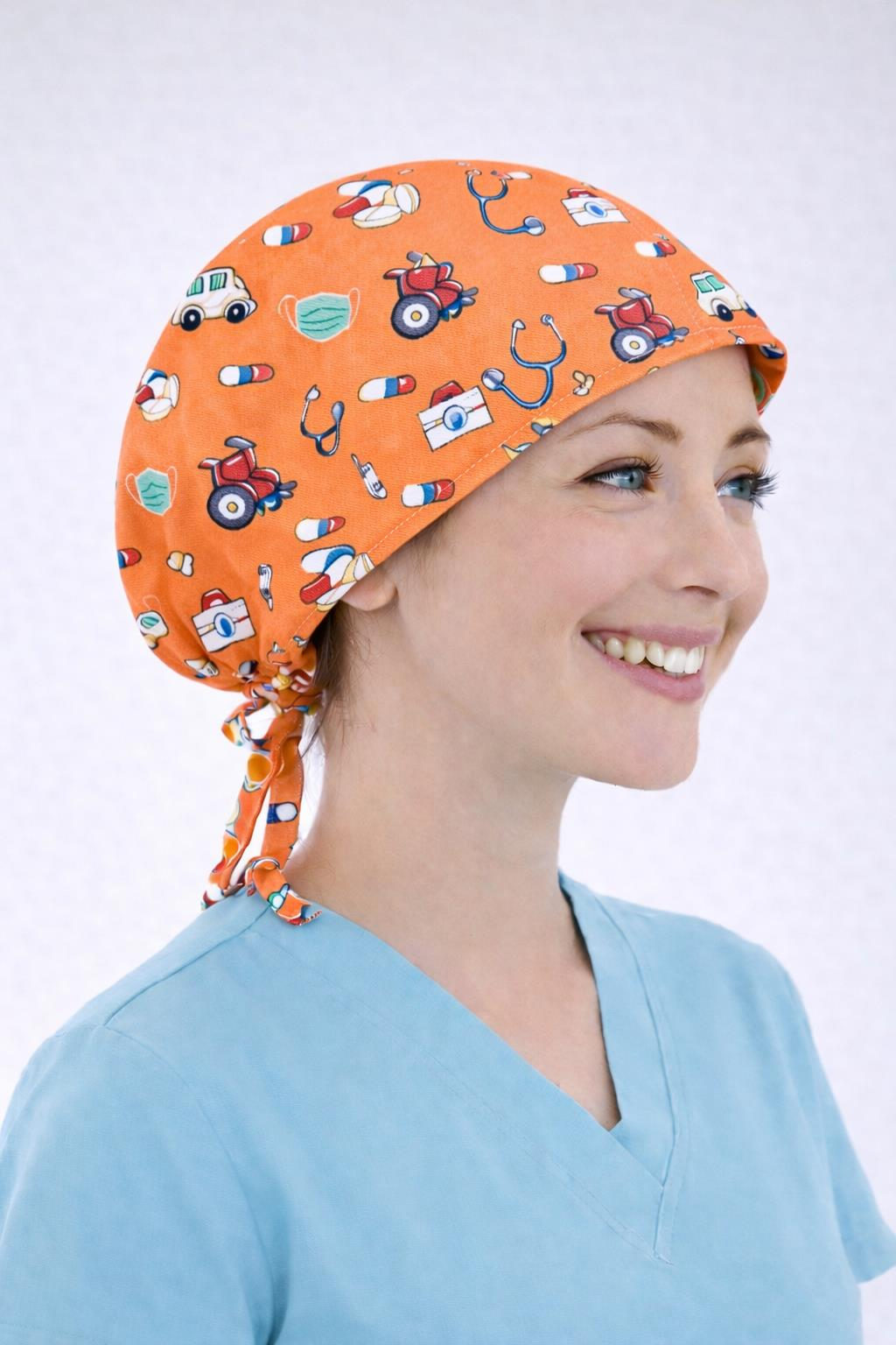 Cerrahi Bone Medikal Doktor Hemşire Hastane Bonesi Unisex - Somon Maske