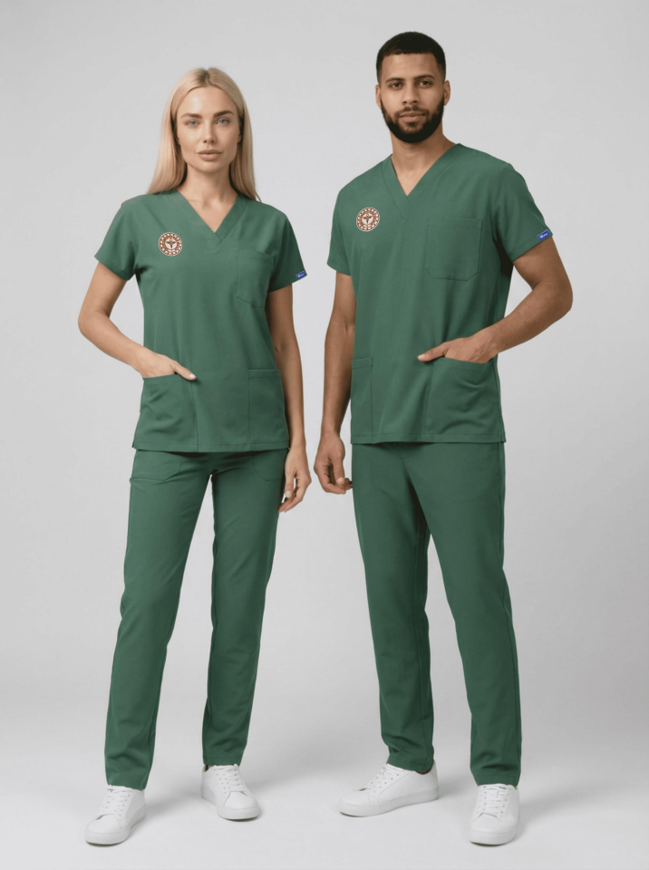 Ameliyathane Forması | Yönetmeliğe Uygun Frosty Spruce (Yeşil) Üniformalar Unisex