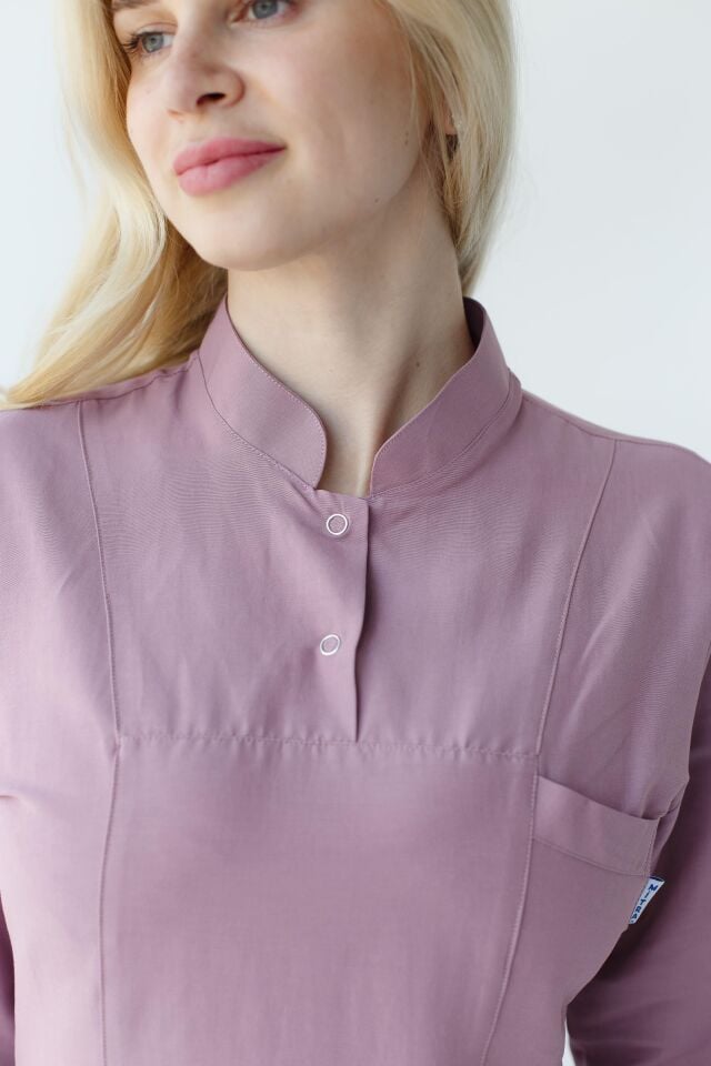 Kadın Likralı Tesettür Cerrahi Hemşire Doktor Takım Gül Kurusu