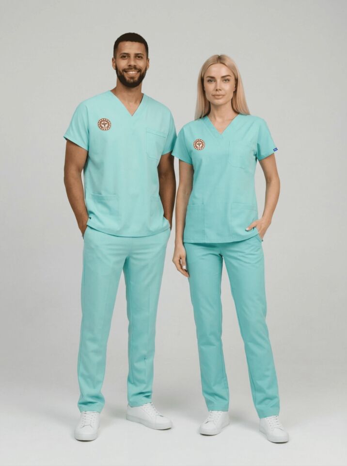 Aile Sağlığı Forması  | Yönetmeliğe Uygun Bermuda (Yeşil) Üniformalar Unisex
