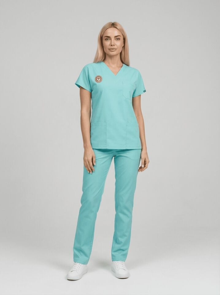 Aile Sağlığı Forması  | Yönetmeliğe Uygun Bermuda (Yeşil) Üniformalar Unisex