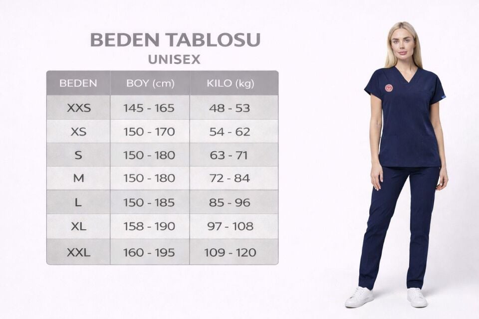 Teknisyen – Tekniker – Tıbbi Sekreter Forması  | Yönetmeliğe Uygun Bermuda (Yeşil) Üniformalar Unisex